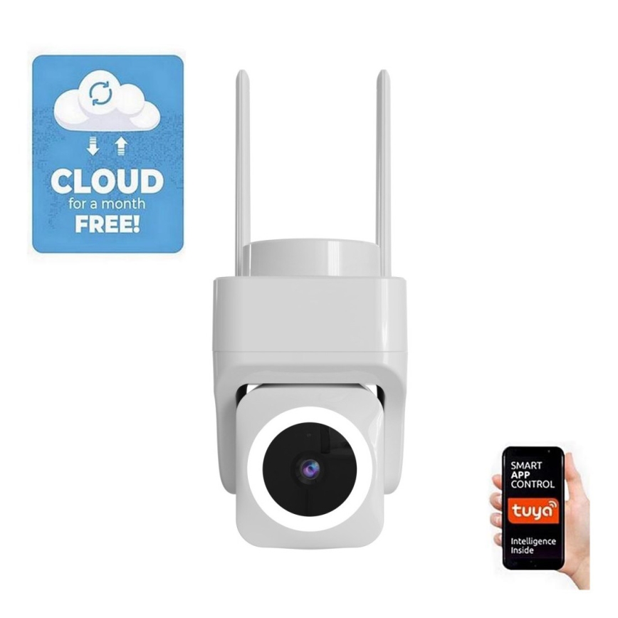 Immax NEO 07793L - Pametna vanjska kamera sa senzorom CUBE 4MP 5V IP65 Wi-Fi Tuya