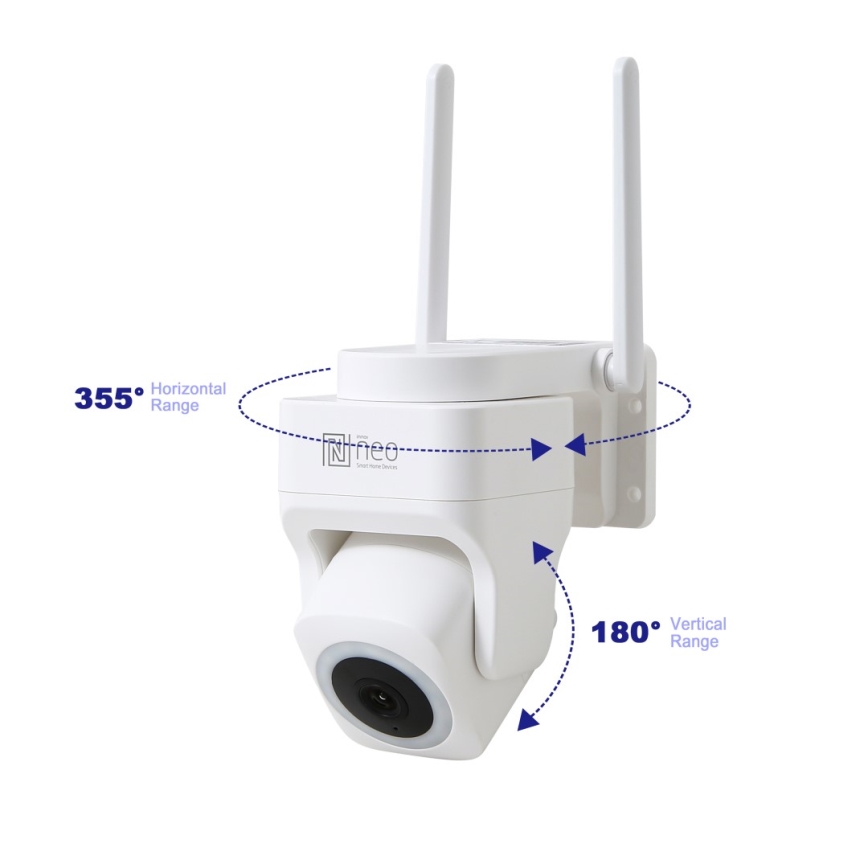 Immax NEO 07793L - Pametna vanjska kamera sa senzorom CUBE 4MP 5V IP65 Wi-Fi Tuya