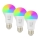 Immax NEO 07794CDO - Komplet 3x LED RGB+CCT prigušivačkih žarulja E27/14W/230V 2700K-6500K Tuya Wi-Fi + daljinski upravljač