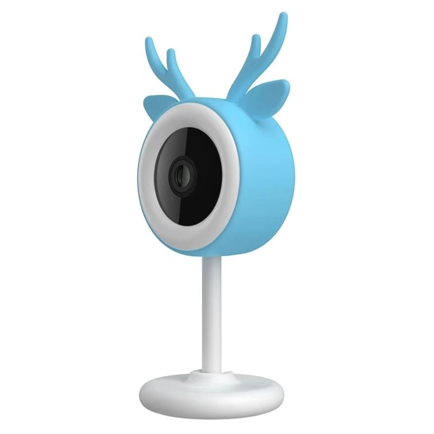 Immax NEO 07797L - Pametni punjivi monitor za bebe 5V Wi-Fi Tuya plava