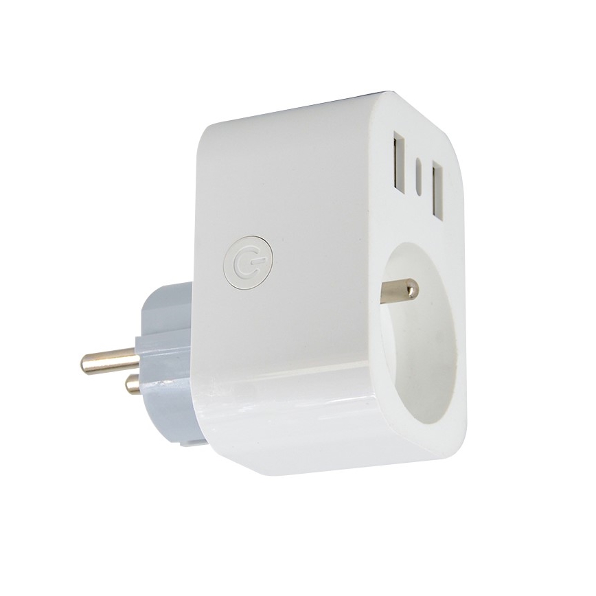 Immax NEO 07799L - Pametna razdjelna utičnica 16A/230V + 2xUSB+1xUSB C Wi-Fi Tuya