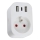 Immax NEO 07799L - Pametna razdjelna utičnica 16A/230V + 2xUSB+1xUSB C Wi-Fi Tuya