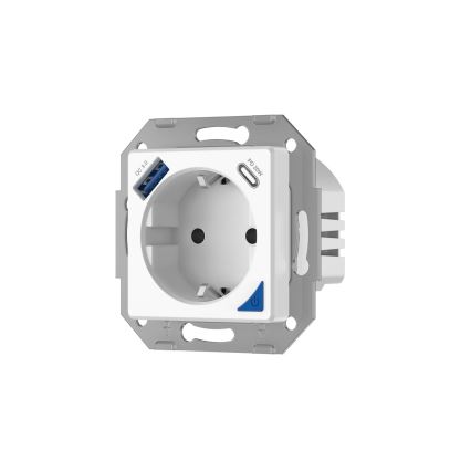 Immax NEO 07801L - Pametna utičnica 16A/230V + 1xUSB-A+1xUSB-C Tuya SCHUKO