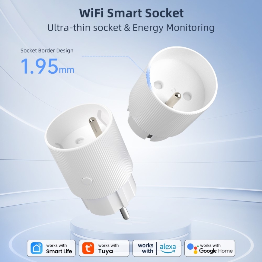 Immax NEO 07812L - Pametna utičnica E 3500W Tuya Wi-Fi