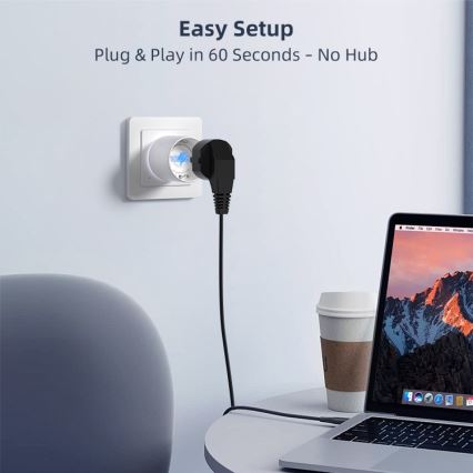 Immax NEO 07812L - Pametna utičnica E 3500W Tuya Wi-Fi