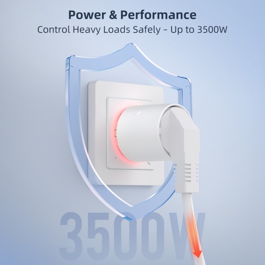 Immax NEO 07812L - Pametna utičnica E 3500W Tuya Wi-Fi