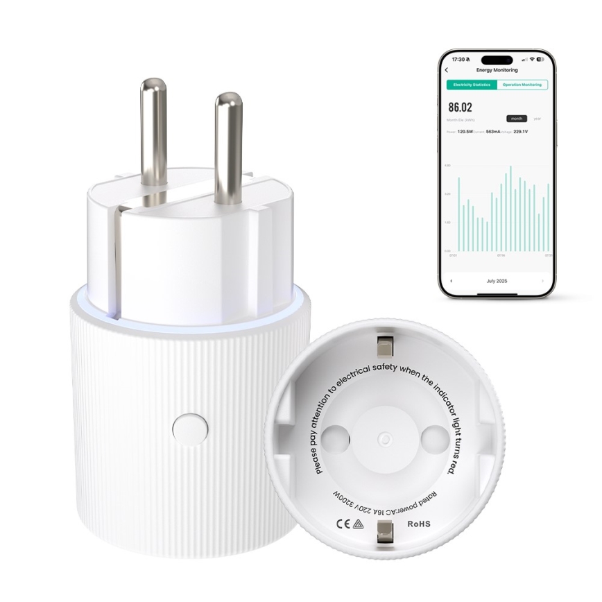 Immax NEO 07813L - Pametna utičnica F 3500W Wi-Fi
