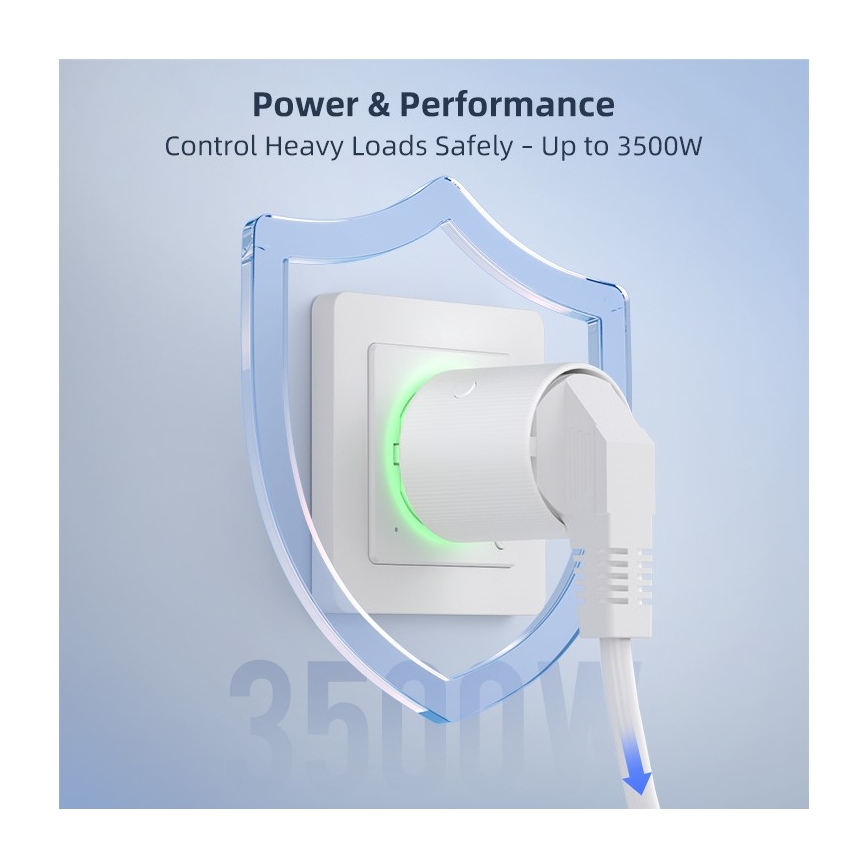 Immax NEO 07813L - Pametna utičnica F 3500W Wi-Fi
