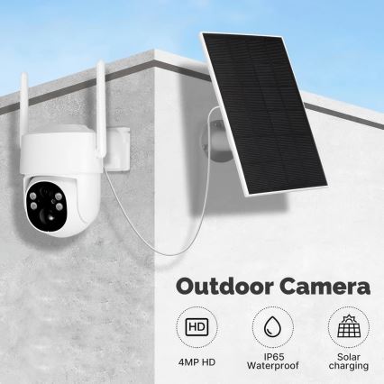 Immax NEO 07820L - Pametna vanjska solarna kamera sa senzorom i baterijom kapaciteta 6000 mAh, IP65, Tuya