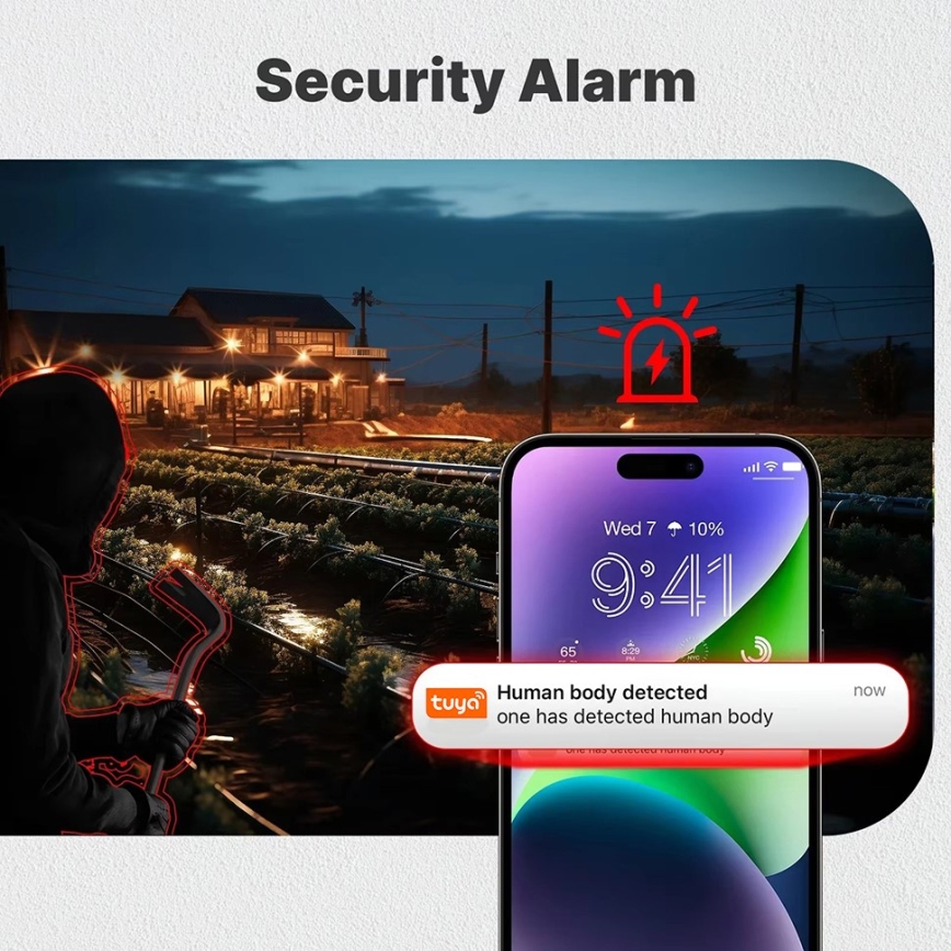 Immax NEO 07820L - Pametna vanjska solarna kamera sa senzorom i baterijom kapaciteta 6000 mAh, IP65, Tuya