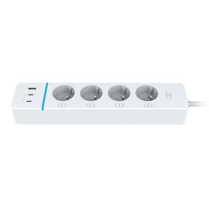 Immax NEO 07821L - Pametni produžni kabel NEO LITE 4x AC + 1x USB + 2x USB-C Tuya Wi-Fi
