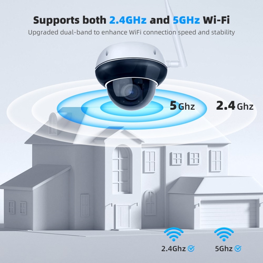 Immax NEO 07825L - Pametna vanjska kamera s DOME senzorom 5MP 230V IP66 TUYA Wi-Fi