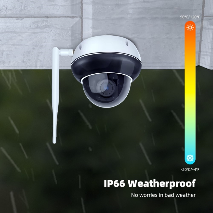 Immax NEO 07825L - Pametna vanjska kamera s DOME senzorom 5MP 230V IP66 TUYA Wi-Fi