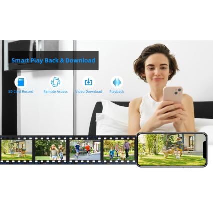 Immax NEO 07825L - Pametna vanjska kamera s DOME senzorom 5MP 230V IP66 TUYA Wi-Fi