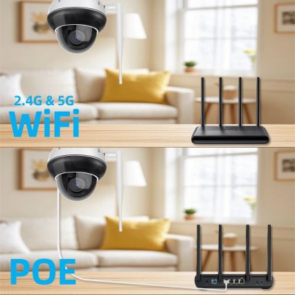 Immax NEO 07825L - Pametna vanjska kamera s DOME senzorom 5MP 230V IP66 TUYA Wi-Fi