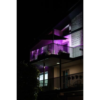 LED RGB+CCT Prigušivi vanjski lanac GIRLANDA 15xLED/1W/230V 15m Wi-Fi Tuya IP65 + daljinski upravljač