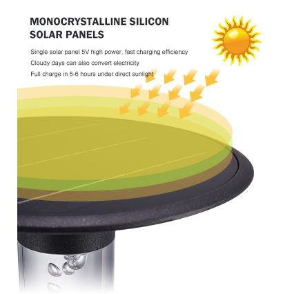 Immax NEO 07908L - LED RGB+CW/W Podesiva solarna lampa LED/2W/5V IP54 Tuya 4000 mAh