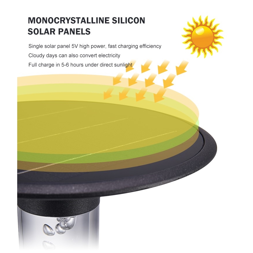 Immax NEO 07908L - LED RGB+CW/W Podesiva solarna lampa LED/2W/5V IP54 Tuya 4000 mAh