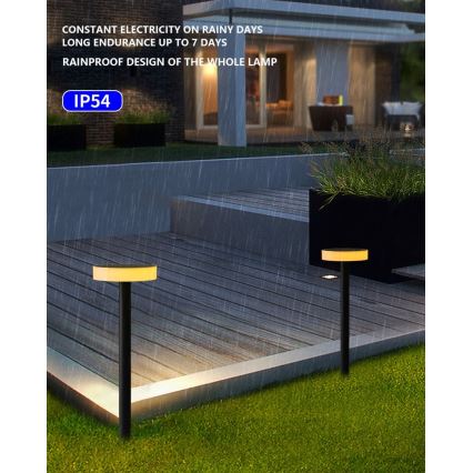 Immax NEO 07910L - LED RGB solarna svjetiljka s prigušivanjem i senzorom NEO LITE LED/1W/5V okrugla IP54 Tuya 1300 mAh
