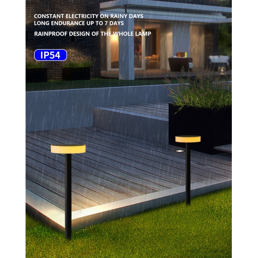 Immax NEO 07910L - LED RGB solarna svjetiljka s prigušivanjem i senzorom NEO LITE LED/1W/5V okrugla IP54 Tuya 1300 mAh