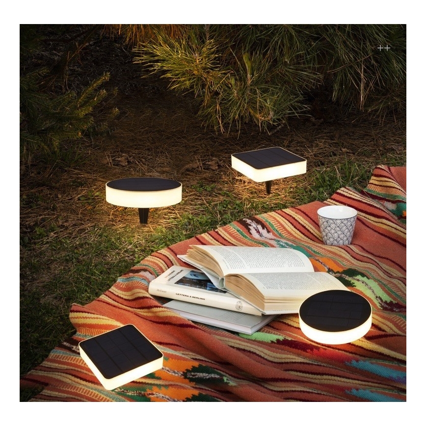 Immax NEO 07910L - LED RGB solarna svjetiljka s prigušivanjem i senzorom NEO LITE LED/1W/5V okrugla IP54 Tuya 1300 mAh