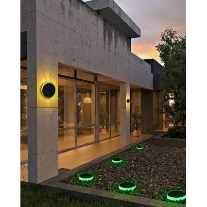 Immax NEO 07910L - LED RGB solarna svjetiljka s prigušivanjem i senzorom NEO LITE LED/1W/5V okrugla IP54 Tuya 1300 mAh