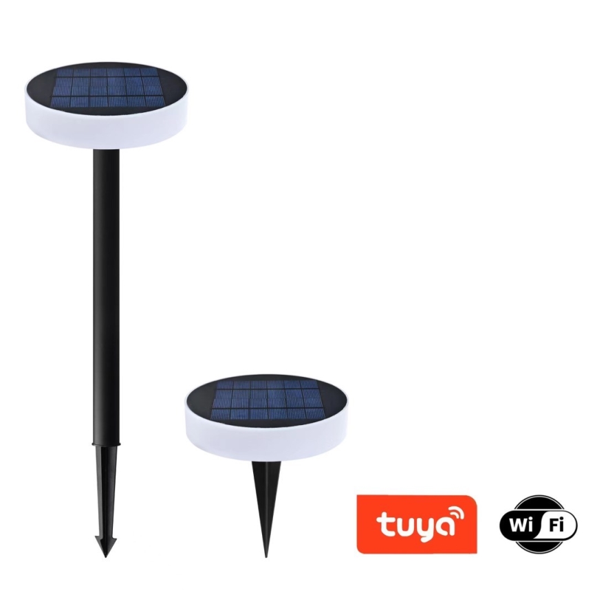Immax NEO 07910L - LED RGB solarna svjetiljka s prigušivanjem i senzorom NEO LITE LED/1W/5V okrugla IP54 Tuya 1300 mAh