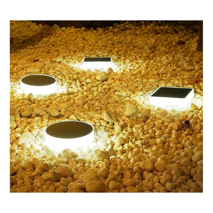 Immax NEO 07911L - LED RGB Prigušiva solarna svjetiljka sa senzorom NEO LITE LED/1W/5V uglast IP54 Tuya 1300 mAh