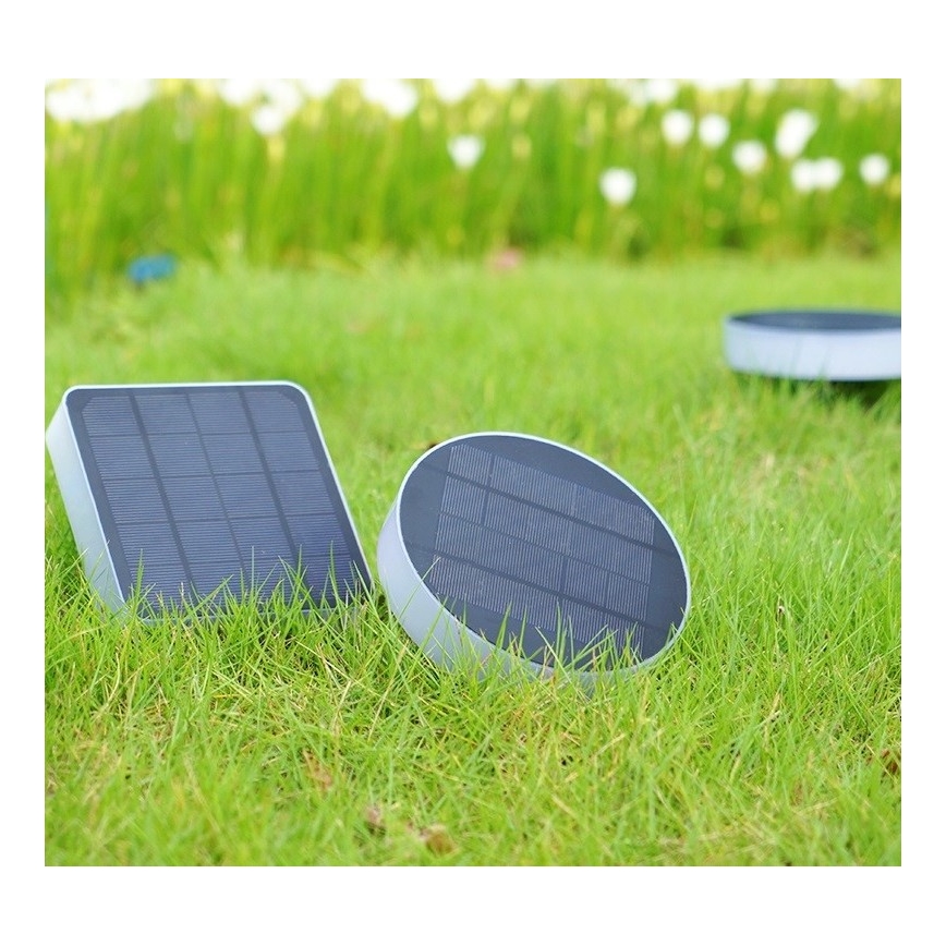 Immax NEO 07911L - LED RGB Prigušiva solarna svjetiljka sa senzorom NEO LITE LED/1W/5V uglast IP54 Tuya 1300 mAh