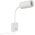 Immax NEO 08296L - Zidna lampa s USB PUNTO 1x GU10/9W/230V bijela