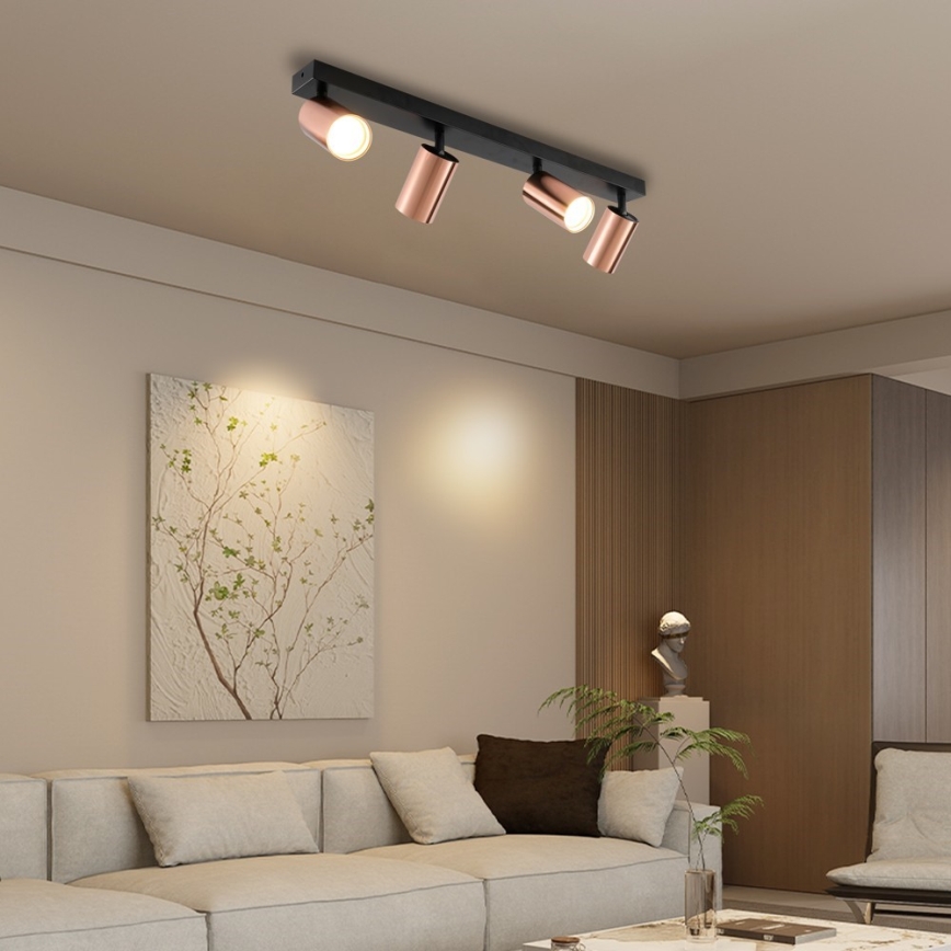 Immax NEO 08303L - Reflektor PUNTO 4xGU10/9W/230V ružičasto zlato