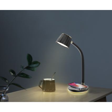 Immax NEO 08996L - LED Prigušiva stolna lampa s bežičnim punjenjem PERLA LED/1,5W + LED/6W/230V 3800-4300K