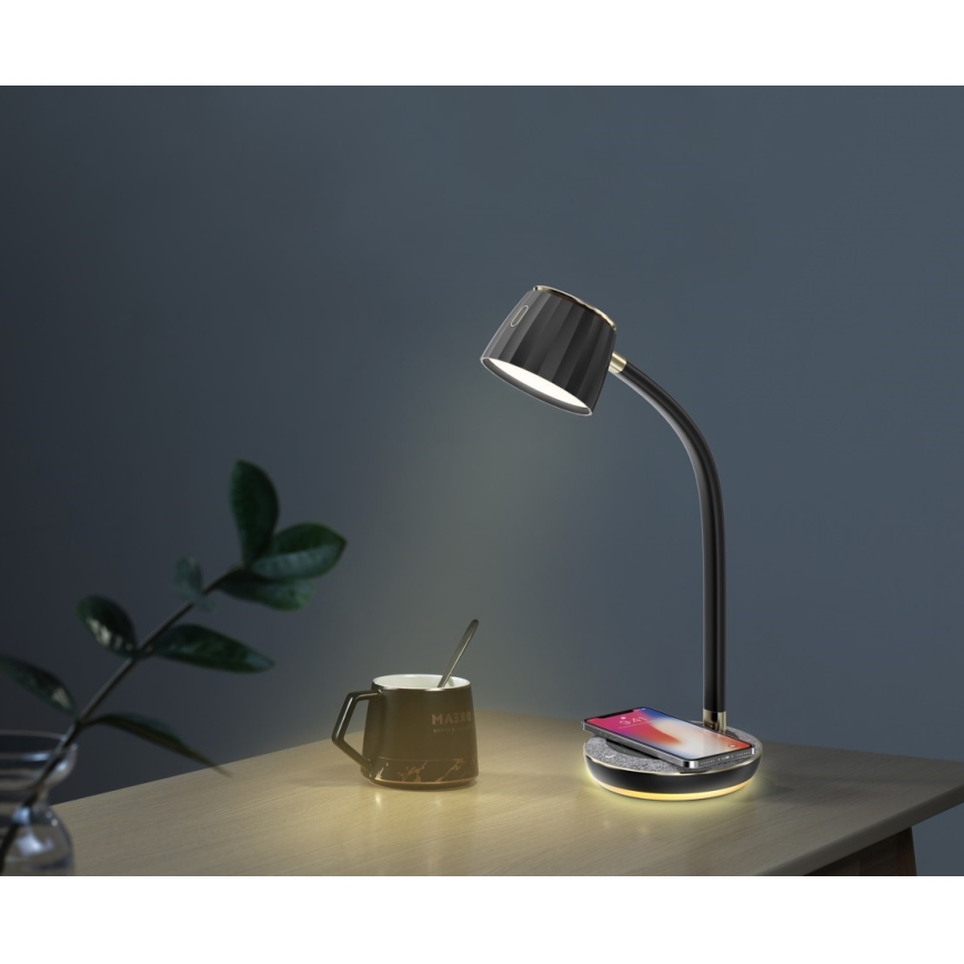 Immax NEO 08996L - LED Prigušiva stolna lampa s bežičnim punjenjem PERLA LED/1,5W + LED/6W/230V 3800-4300K