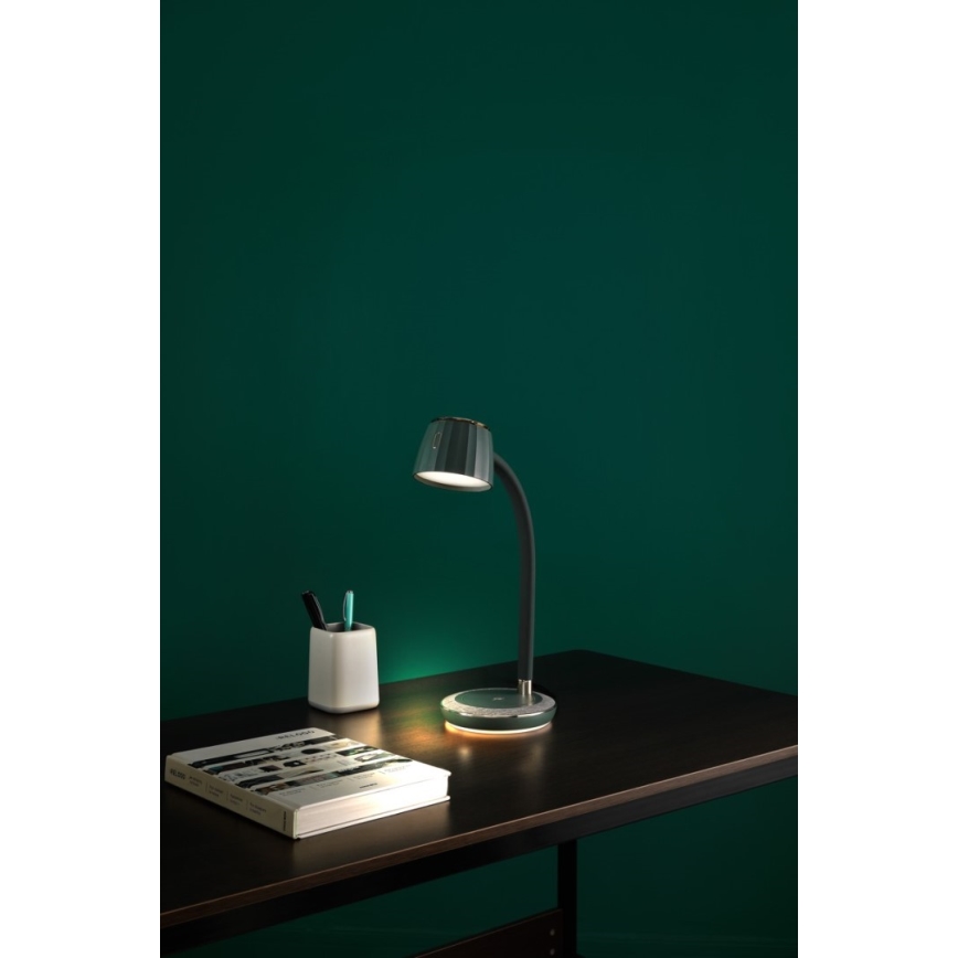 Immax NEO 08996L - LED Prigušiva stolna lampa s bežičnim punjenjem PERLA LED/1,5W + LED/6W/230V 3800-4300K