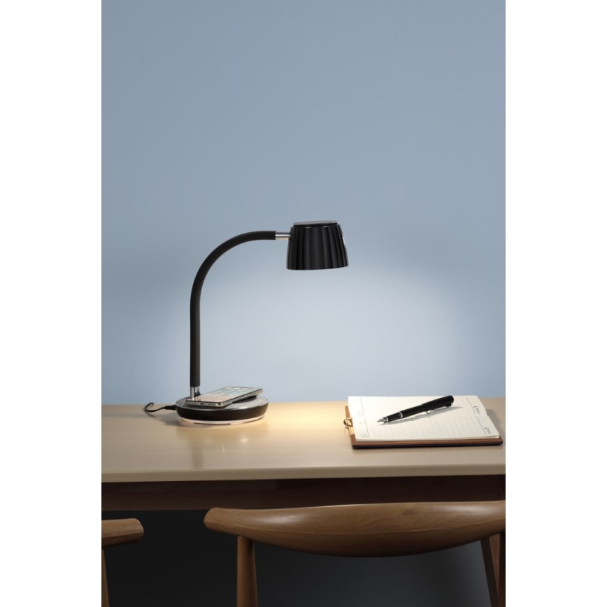 Immax NEO 08996L - LED Prigušiva stolna lampa s bežičnim punjenjem PERLA LED/1,5W + LED/6W/230V 3800-4300K