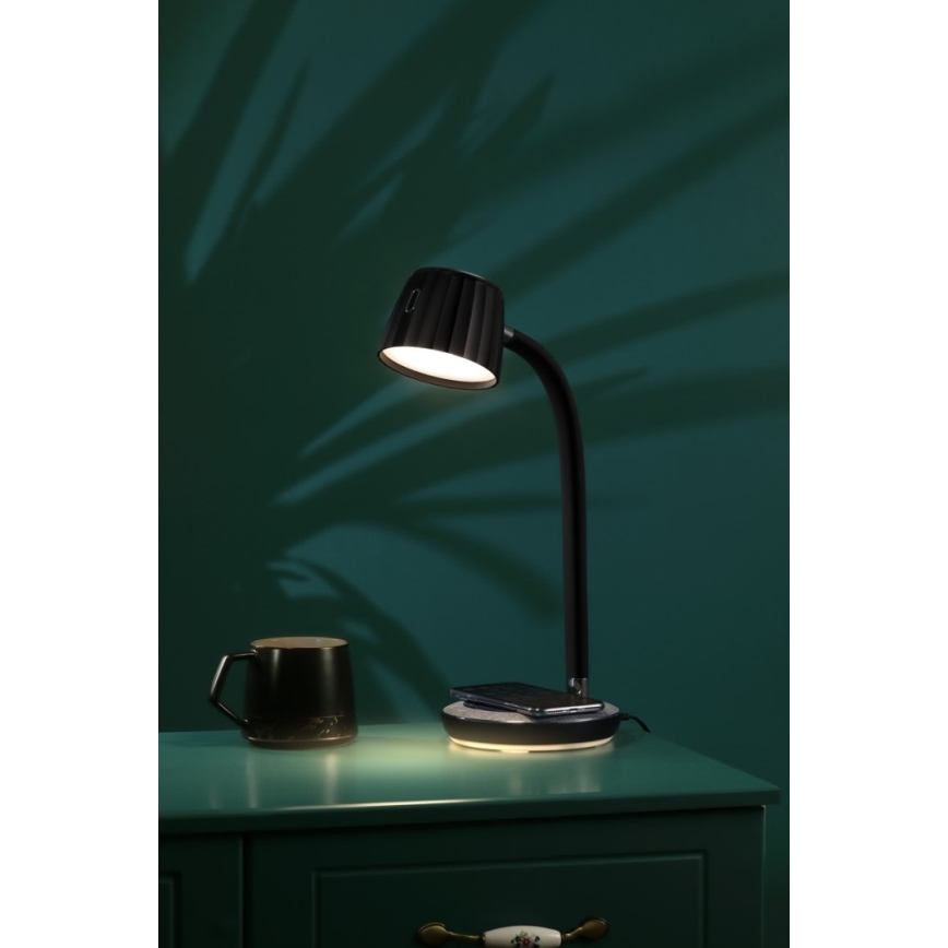 Immax NEO 08996L - LED Prigušiva stolna lampa s bežičnim punjenjem PERLA LED/1,5W + LED/6W/230V 3800-4300K