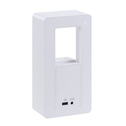 Immax NEO 09113L - LED stolna lampa s budilicom i mogućnošću punjenja CALM LED/3,5W/5V