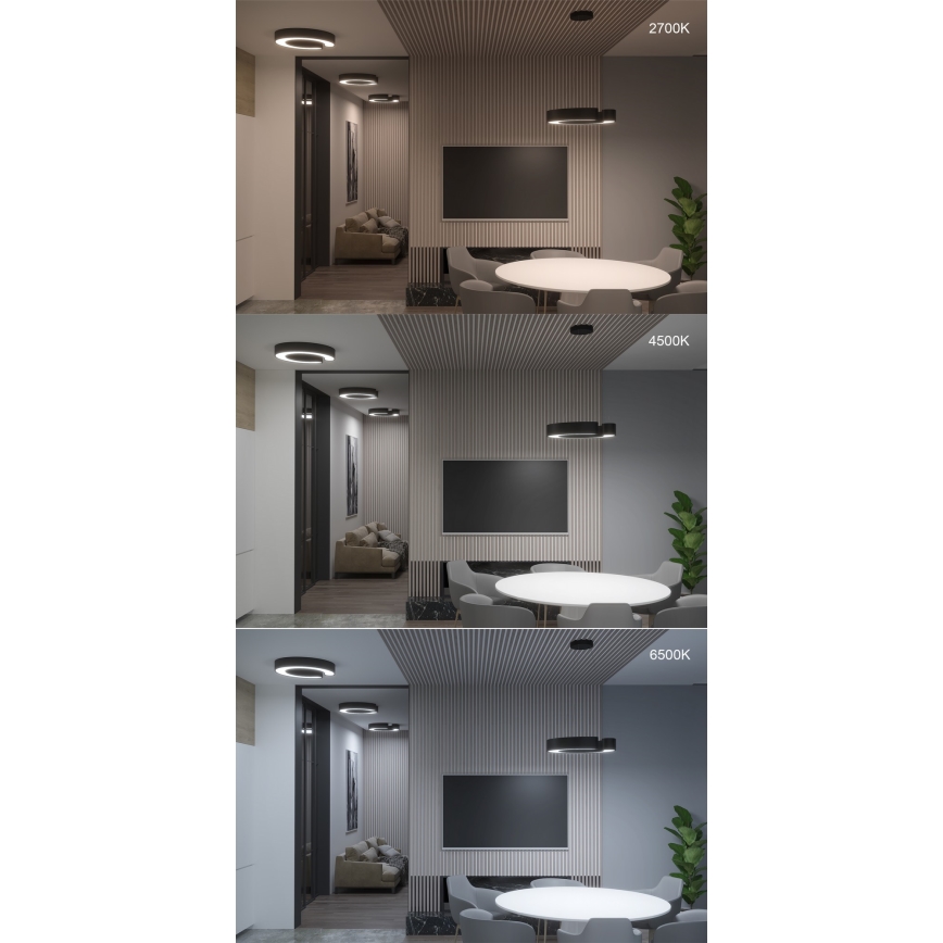 Immax NEO 7133 - LED SMART Prigušiva stropna svjetiljka CÉČKO LED/52W/230V + daljinski upravljač 60 cm Tuya ZigBee