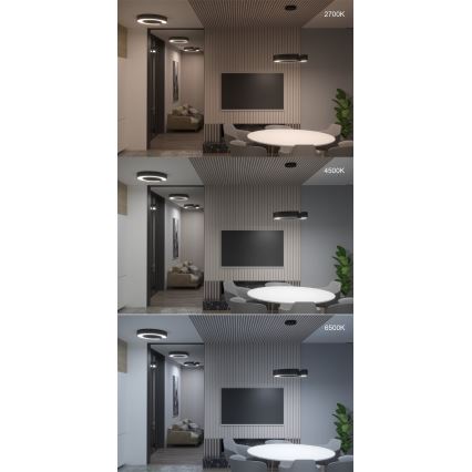 Immax NEO 7134 - LED SMART Prigušivi luster na sajli CÉČKO LED/43W/230V + daljinski upravljač 60 cm Tuya ZigBee