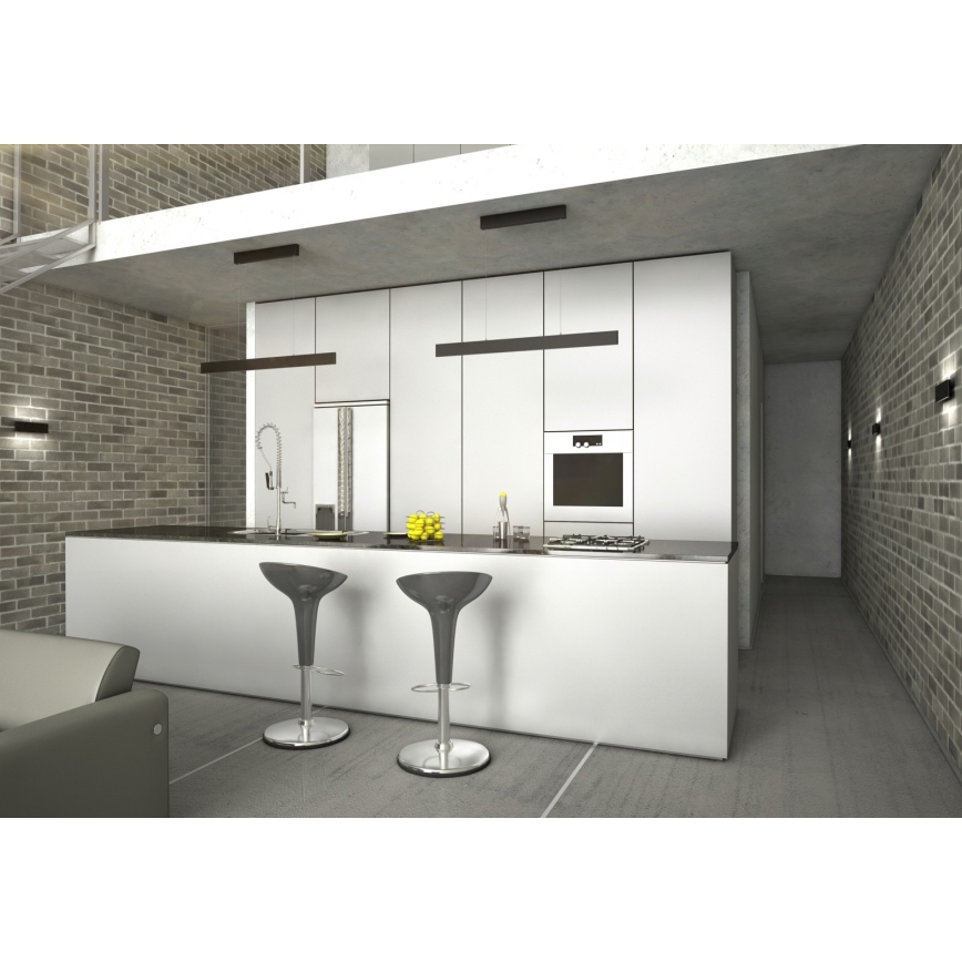 Immax NEO - LED Prigušiva zidna svjetiljka LISTON LED/8W/230V crna + DU Tuya