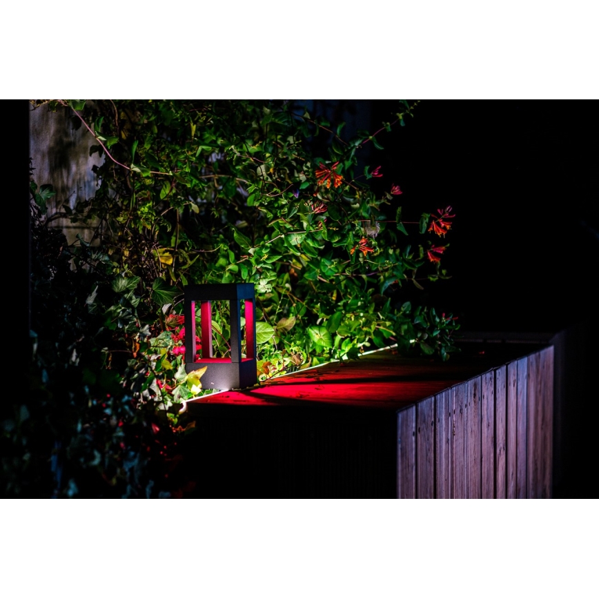 Immax NEO 07902L - LED RGB+CCT Prigušiva vanjska lampa NEO LITE CUBE LED/10W/230V 2700-6500K IP67 Wi-Fi Tuya crna