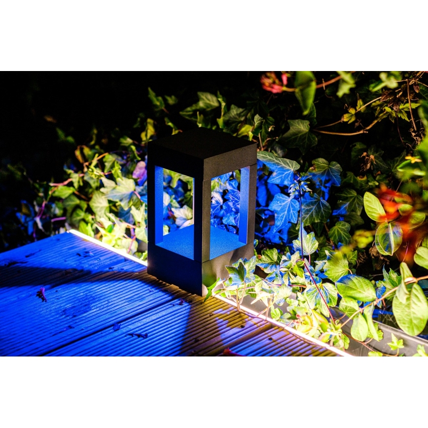 Immax NEO 07902L - LED RGB+CCT Prigušiva vanjska lampa NEO LITE CUBE LED/10W/230V 2700-6500K IP67 Wi-Fi Tuya crna