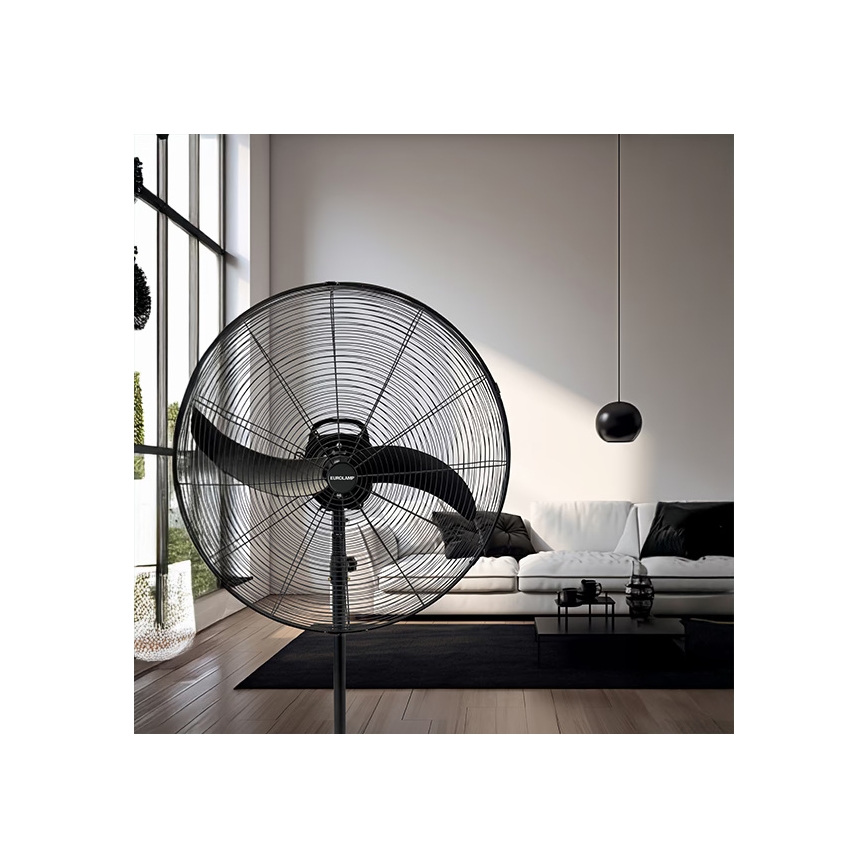 Industrijski ventilator na stalku 115 W/230 V, promjer 66 cm, crni