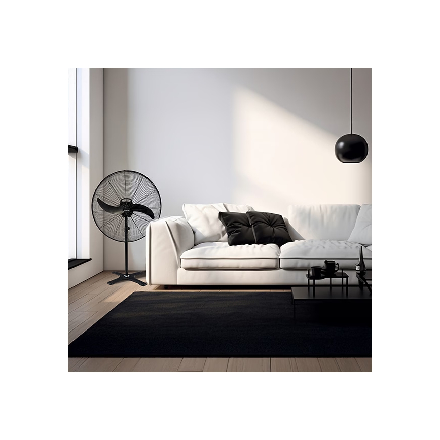 Industrijski ventilator na stalku 115W/230V, 188 cm, crne boje