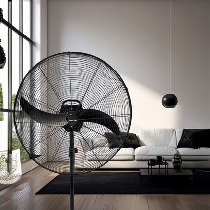 Industrijski ventilator na stalku 115W/230V, 188 cm, crne boje