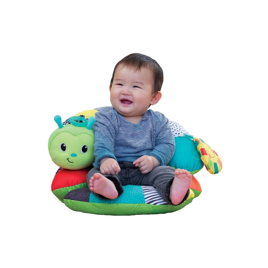 Infantino - Dječji jastučić za igru na trbuhu 2u1 gusjenica