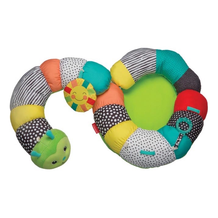 Infantino - Dječji jastučić za igru na trbuhu 2u1 gusjenica