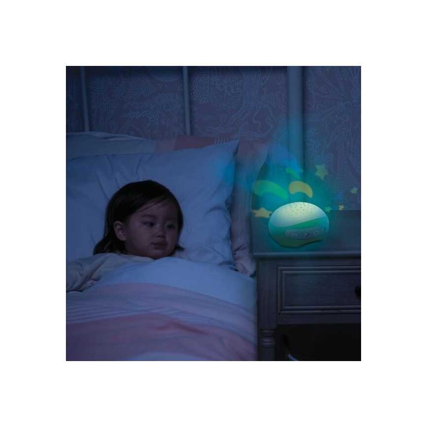 Infantino - Glazbeni vrtuljak za krevetić 3u1 s melodijom 3xAA zelena