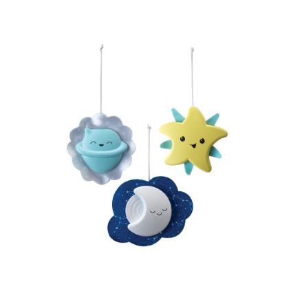 Infantino - Glazbeni vrtuljak za krevetić 3u1 s melodijom 3xAA zelena