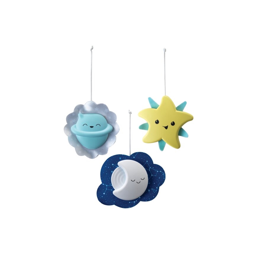 Infantino - Glazbeni vrtuljak za krevetić 3u1 s melodijom 3xAA zelena